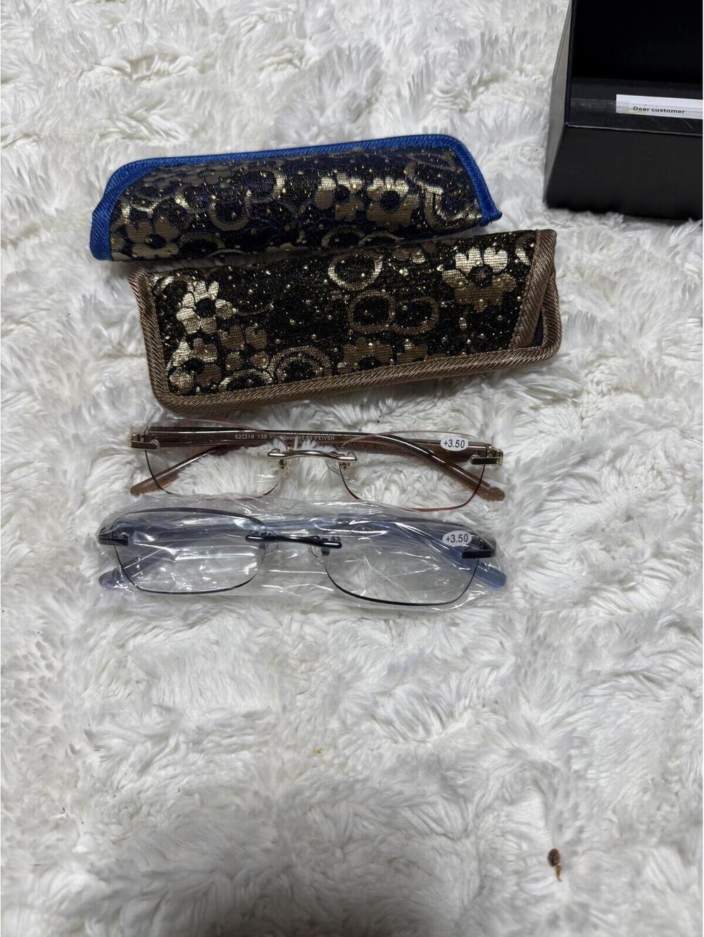 Rimless 3.50 reader glasses